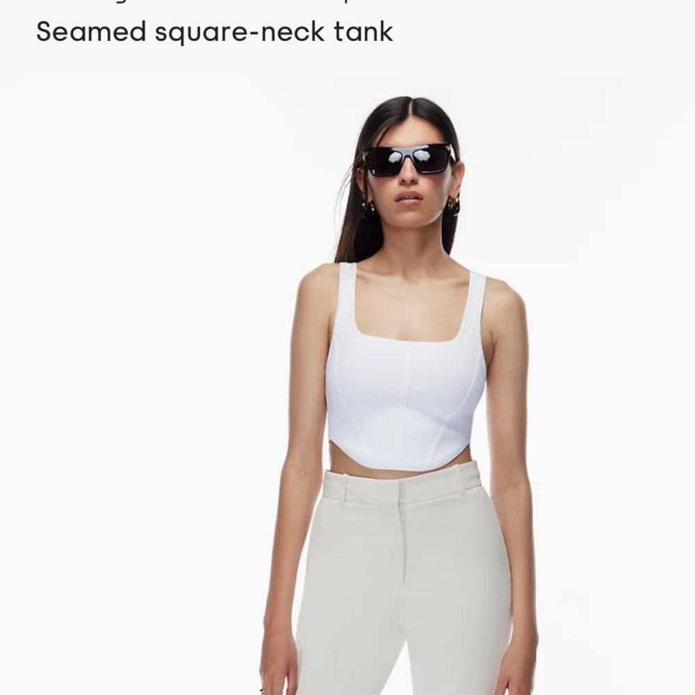SCULPT KNIT BUSTIER TANK